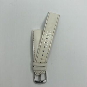 Michele 18MM Watch Strap White Leather MS18AA050100